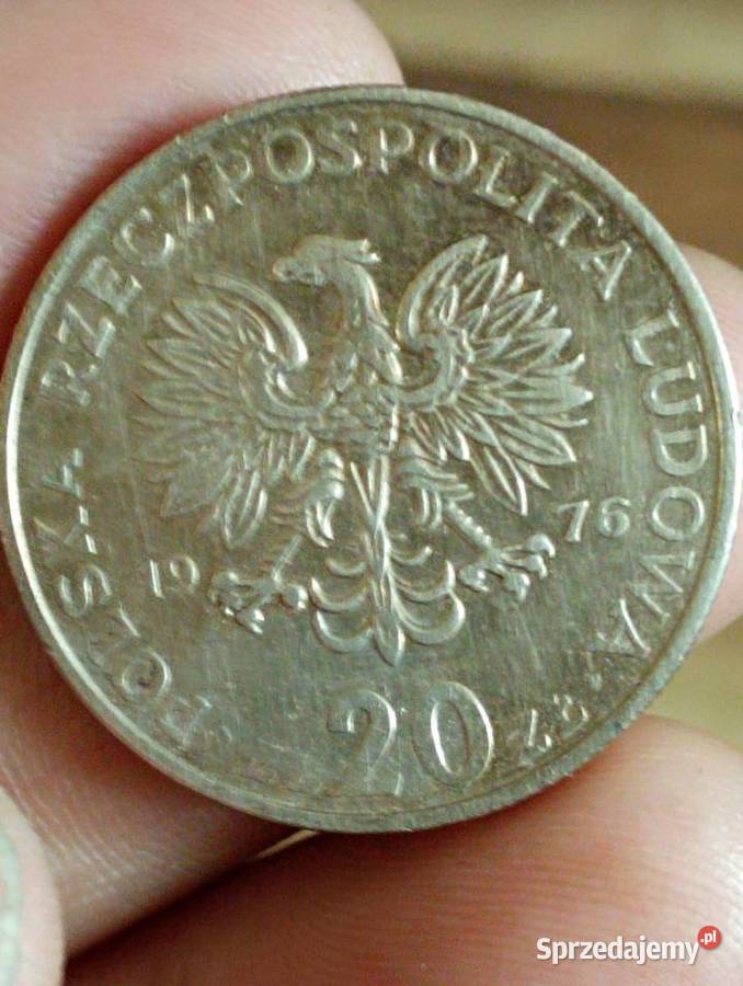 Sprzedam monete 20 zl 1976 Marceli Nowotko bzm lubelskie