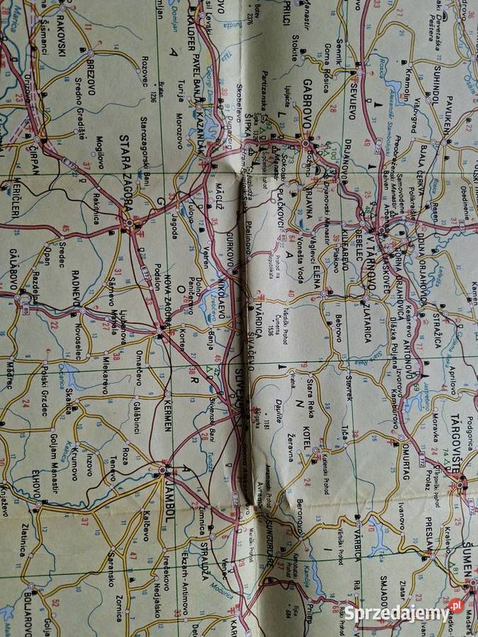 Bułgaria Bulgaria Landkarte road map 1800 000 małopolskie Kraków