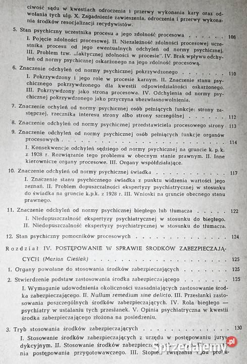 Psychiatria w procesie karnym Marian Cieślak K Chełm