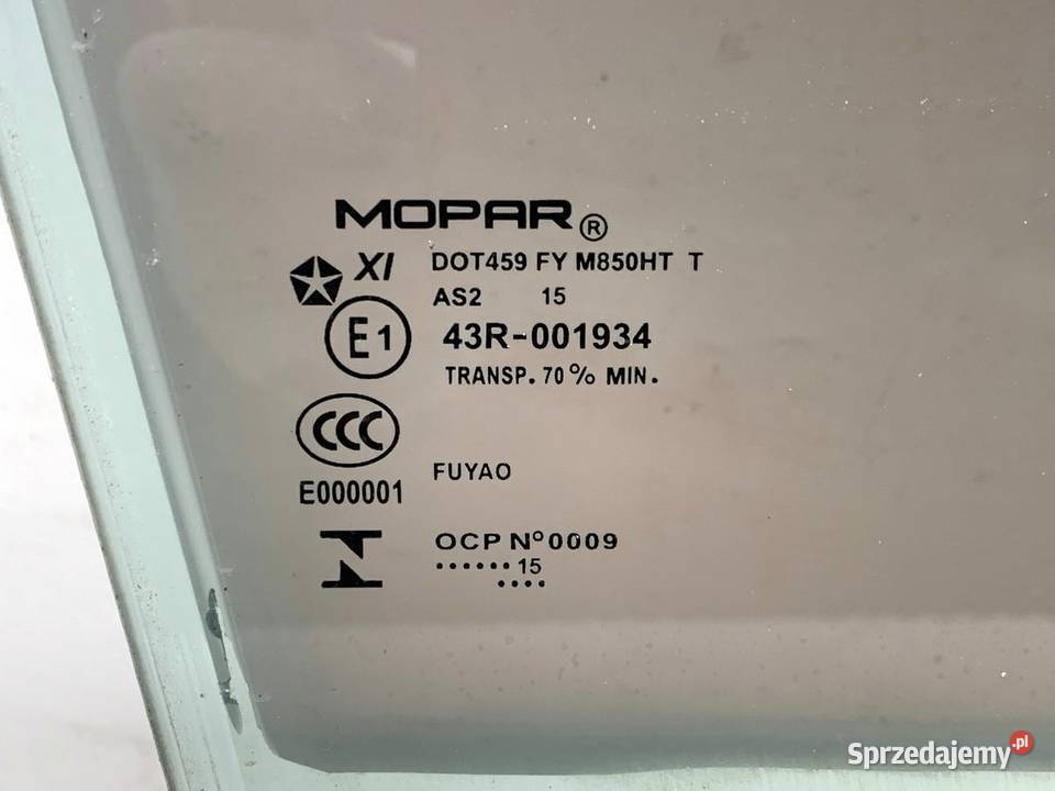 SZYBA PRAWY PRZÓD JEEP GRAND CHEROKEE WK SUV podkarpackie