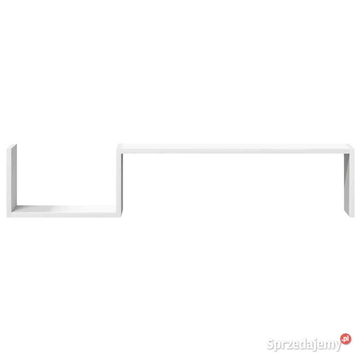 vidaXL Półki ścienne 2 biały 100x15x20 SKU807268