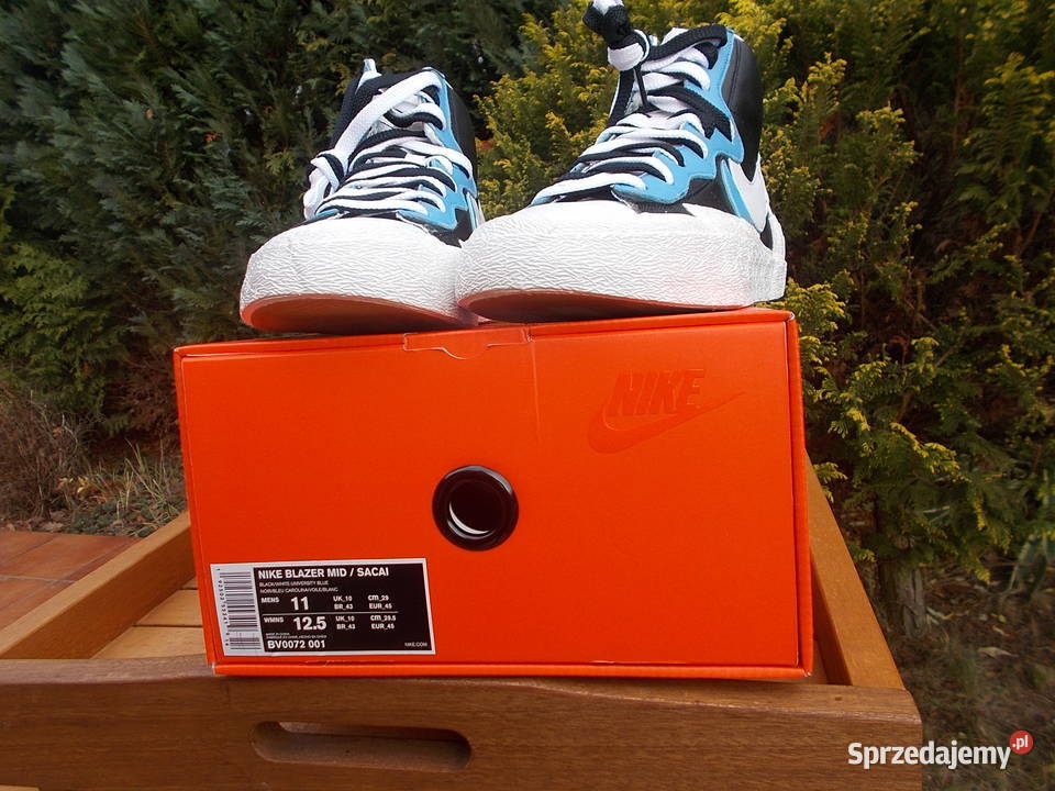 r45 Nike Blazer Mid Sacai White Black Legend Nike Poznań sprzedam