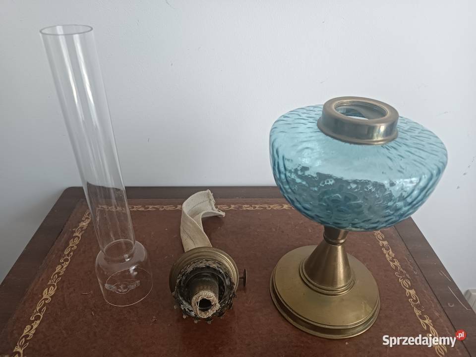 Stara lampa naftowa mosiądz Francja Pozostałe Pozostałe Budzyń sprzedam