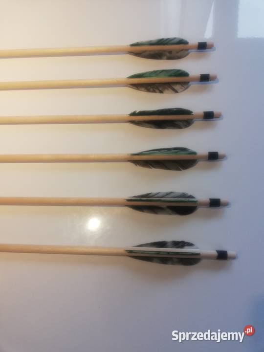 Strzały drewniane tradycyjne naturalne pióra małopolskie