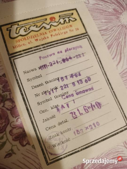 Pościel z czasów PRL Oleśnica sprzedam