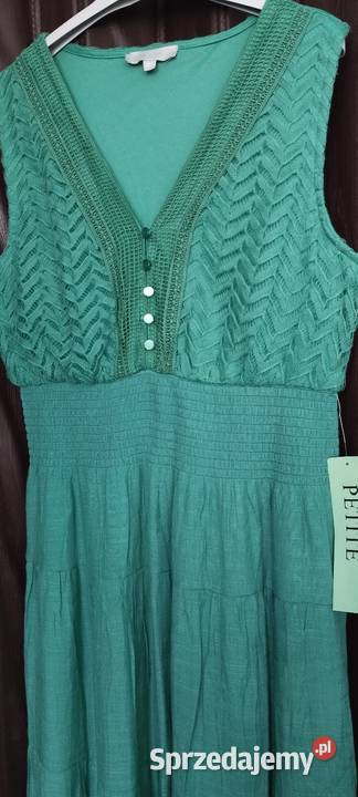 Sukienka letnia zielona długa efektowna z USA Wrocław sprzedam