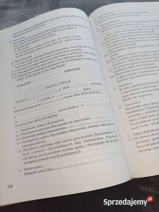 Wzory korespondencji handlowej i umów w języku Książki do nauki języka obcego Warszawa