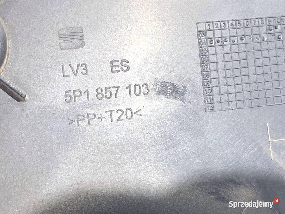 SCHOWEK PASAŻERA SEAT ALTEA Hatchback 5P1857103 osobowe Wyposażenie wnętrza podkarpackie sprzedam