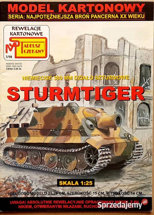 Sturmtiger SM Tadeusz Czekawy DARMOWA WYSYŁKA Czasopisma Kraków sprzedam