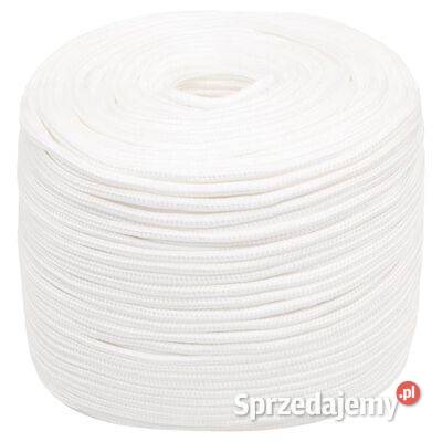 vidaXL Linka żeglarska biała jednolita 6 mm 25 m Warszawa sprzedam