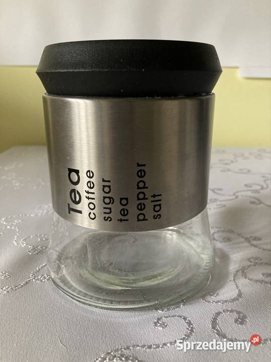 Pojemnik Metalowo Szklany Słoik na Produkty Czerwionka-Leszczyny sprzedam