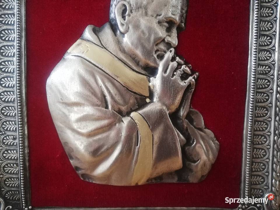Piękna Ikona Jan Paweł II Antyki, Sztuka, Kolekcje łódzkie Łódź sprzedam