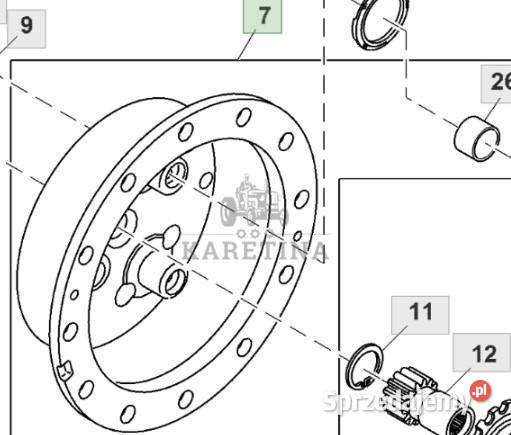John Deere 8360R Kosz Nośnik Satelitów Przedniej Jastrzębniki
