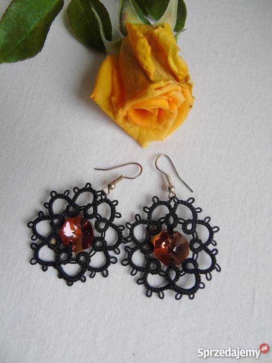 Kolczyki Frywolitkowe