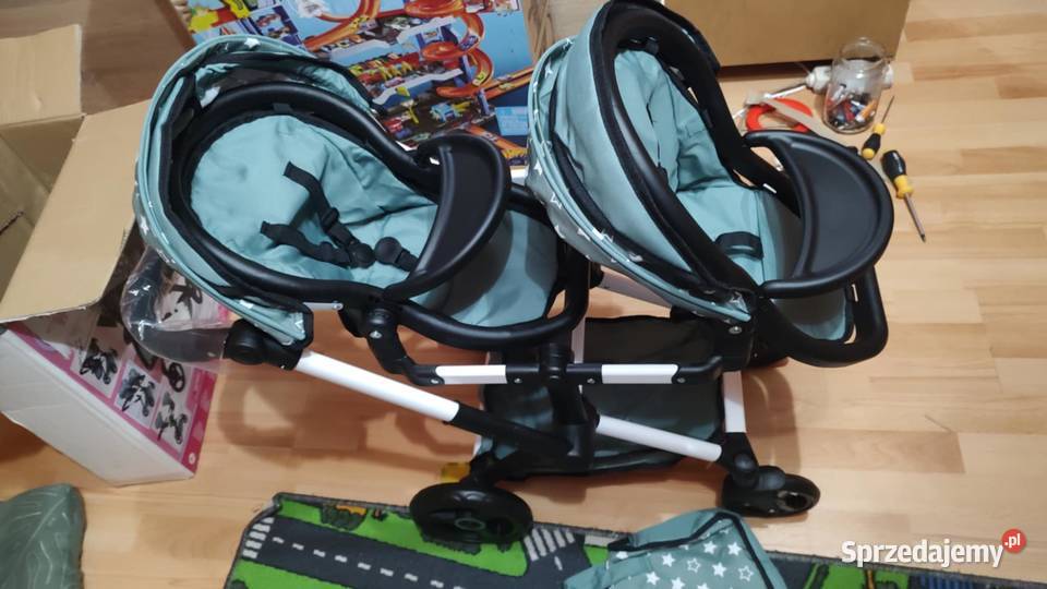 Bliźniaczy wózek lalek xeo twin Książ Wielkopolski sprzedam