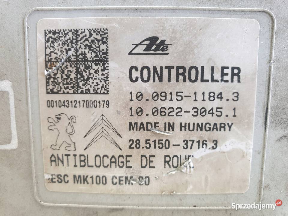 Citroen C3 picasso POMPA ABS hamulcowa lubelskie Chełm
