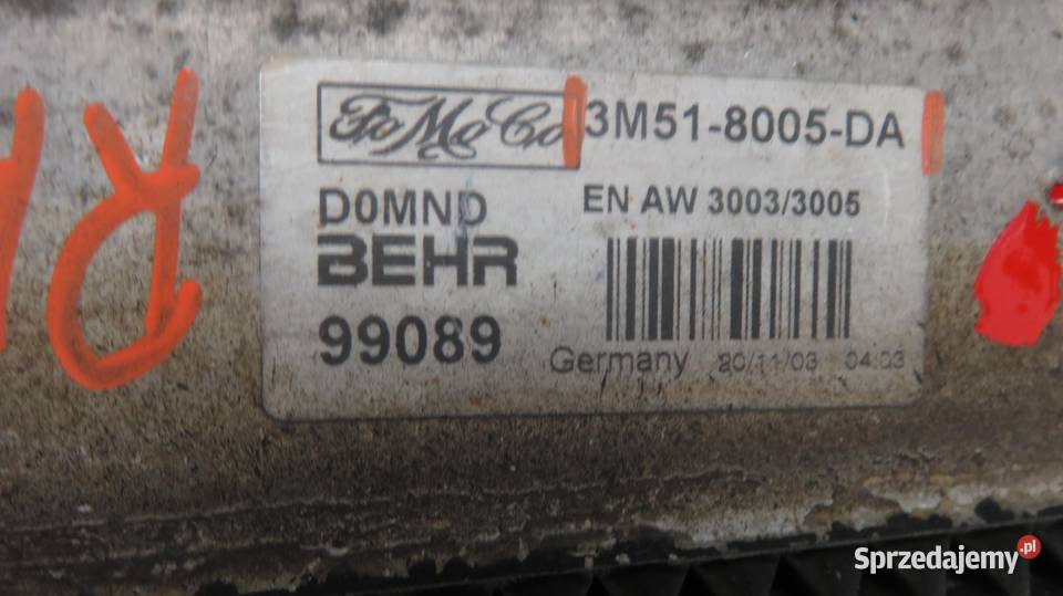 CHŁODNICA WODY VOLVO S40 II 24 3M518005DA małopolskie sprzedam