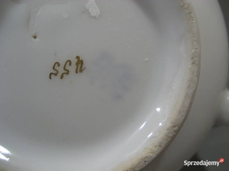 Przedwojenny mlecznik CT Carl Tielsch Porcelana i szkło