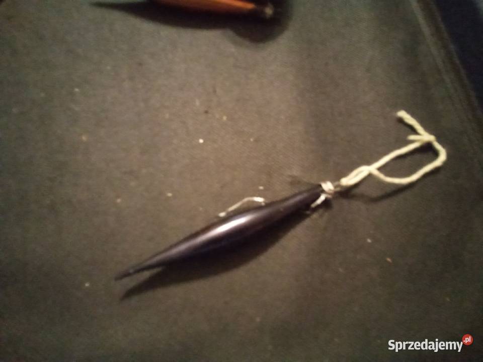 Fioletowa bombka sopel PRL Warszawa