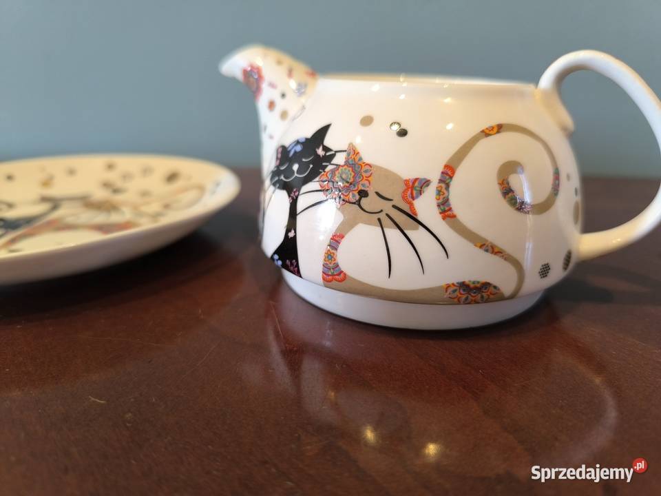 Piękny unikalny zestaw porcelany do kawy herbaty Łódź
