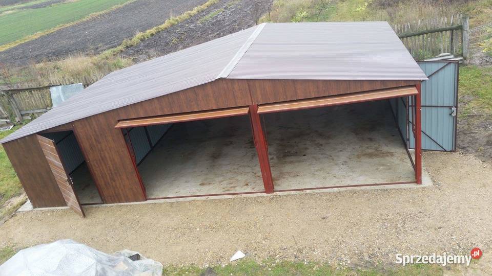 0116 Duży Garaż Blaszany Magazyn Garaże Wiaty Sprzedaż Gdańsk sprzedam