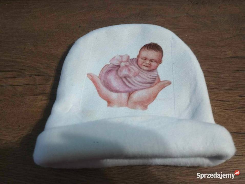 czapka niemowląt dzieci z własnym nadrukiem małopolskie sprzedam