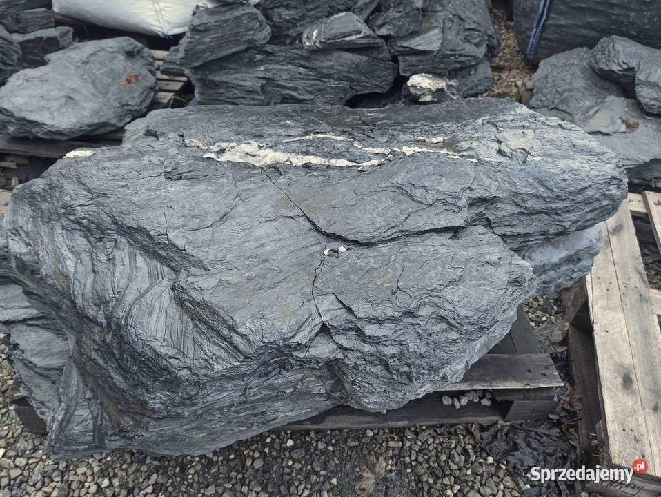 Głazy Czarne kamień duży Głaz Antracytowy Kora Oświęcim