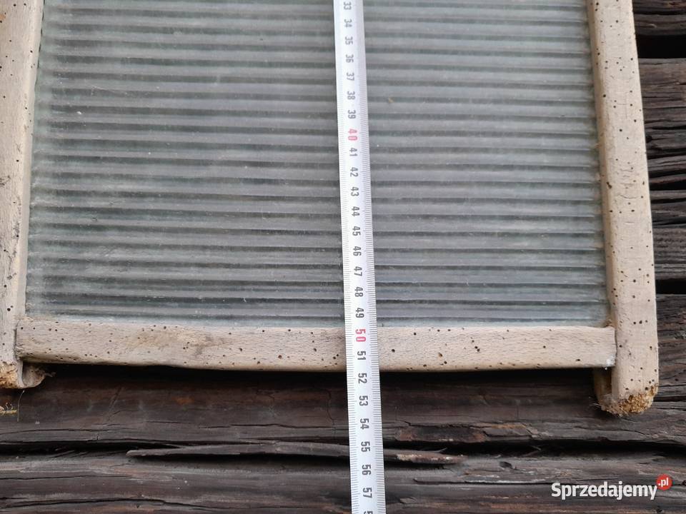 Stara zabytkowa pralka tarka szklana nietypowa