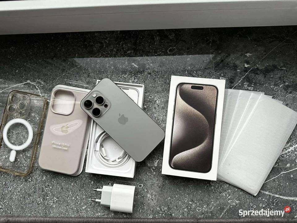 iPhone 15 Pro Naturalny Tytan Łańcut sprzedam