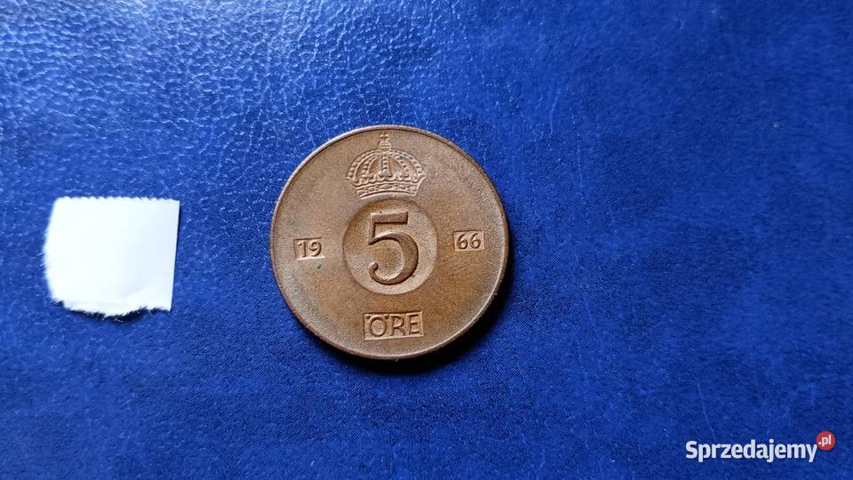 Stare monety 5 ore 1966 Szwecja Lesko