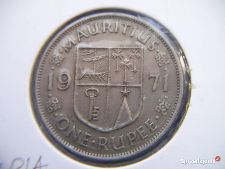 Stare monety 1 rupia 1971 Mauritius
