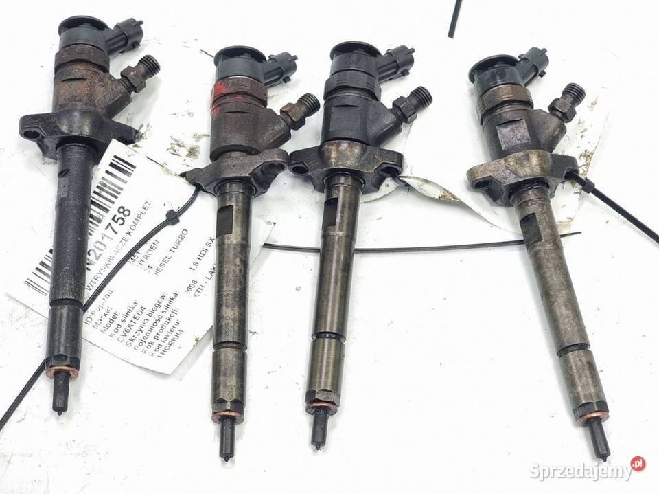 WTRYSKIWACZE KOMPLET CITROEN C4 0445110311 osobowe Lipno