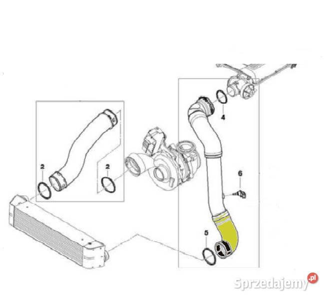 BMW X3 E83 30 d 116134157842 TURBO RURA PRZEWÓD osobowe śląskie sprzedam