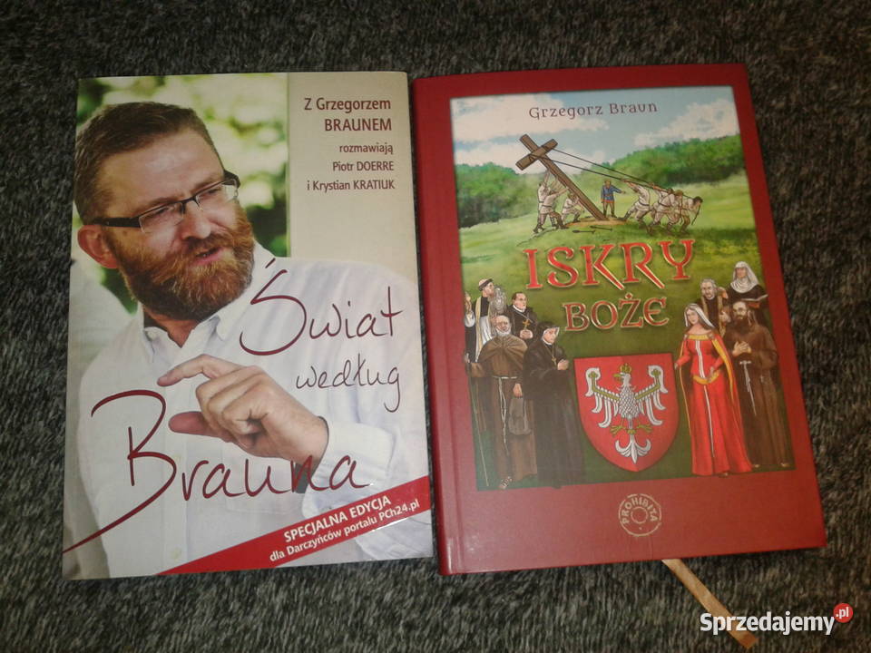 Zestaw GRZEGORZ BRAUN Świat według Brauna Iskry Łódź