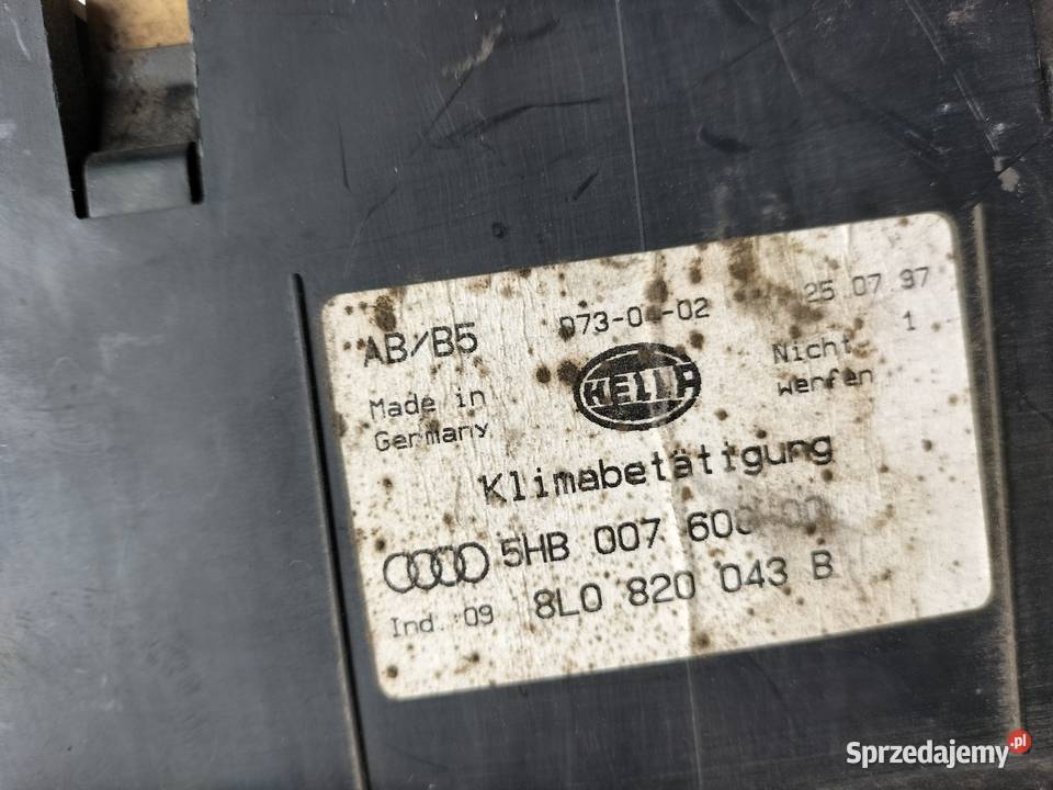 Panel klimatyzacji Audi A4 B5 Kamień-Kolonia