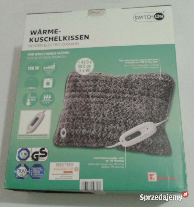 Poduszka elektryczna GRZEJĄCA MIĘKKA z