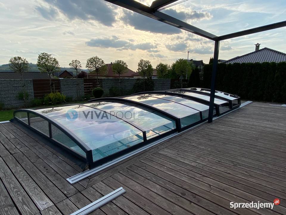 Basen ogrodowy automatyczny niskie zadaszenie Baseny i oczka wodne Radomsko