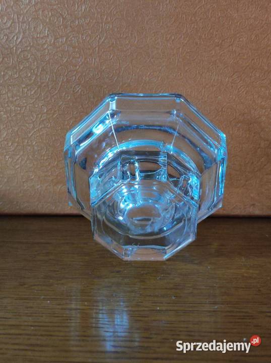 kryształowy świecznik fazowany cięty lśniący Kielce