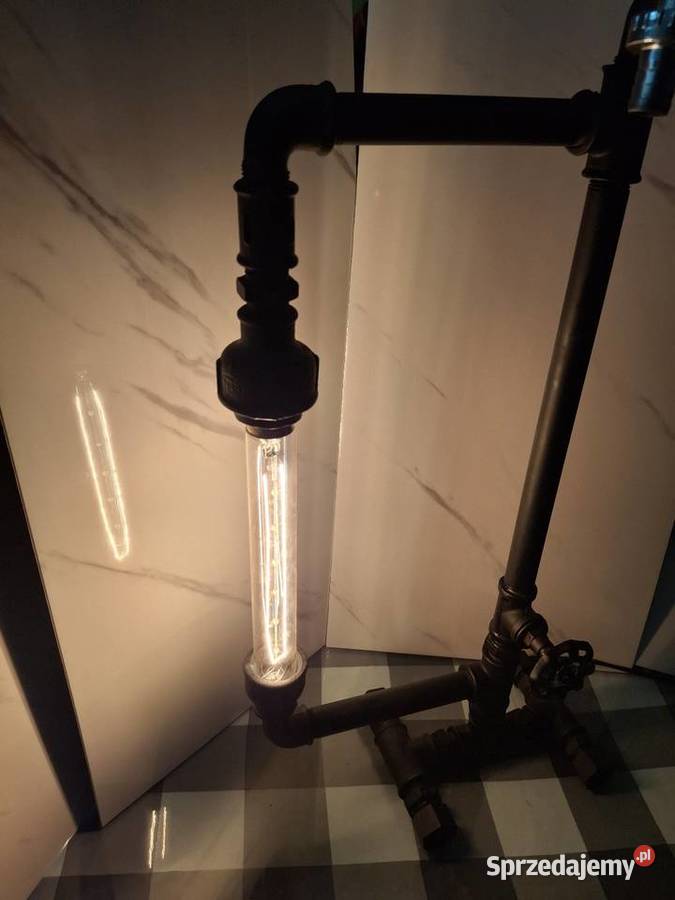 Lampa loft czarny mat