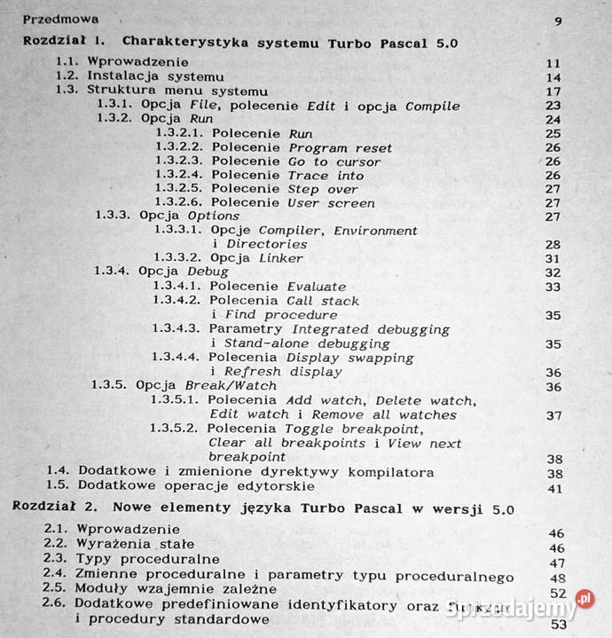 Turbo Pascal 50 suplement do wersji 40 A Chełm