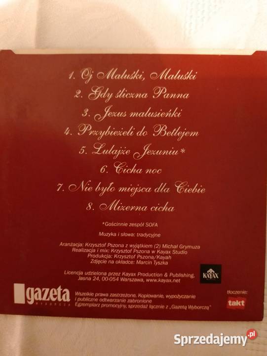 Płyta Kolędy śpiewa KAYAH na Święta Bożego Oborniki