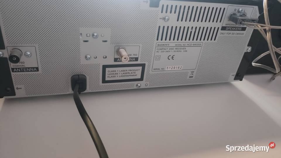 Miniwieża Sony CMTMX500i CD USB Audio In DAB