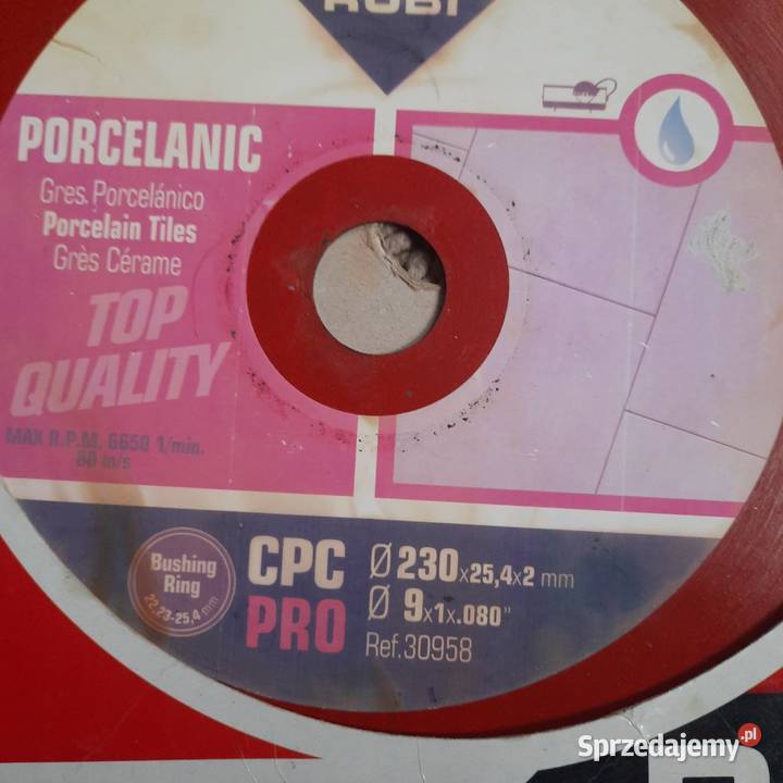 Tarcza 230 Rubi Porcelanic CPC PRO mazowieckie Brwinów sprzedam