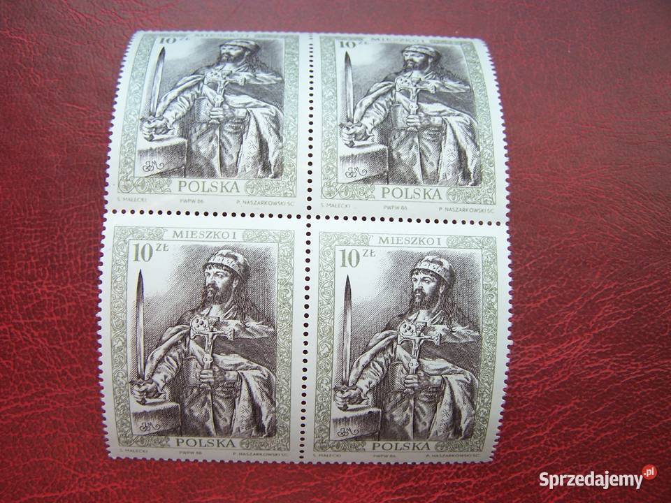 Polska 1986 MNH Poczet Królów Mieszko I 4x Tychy