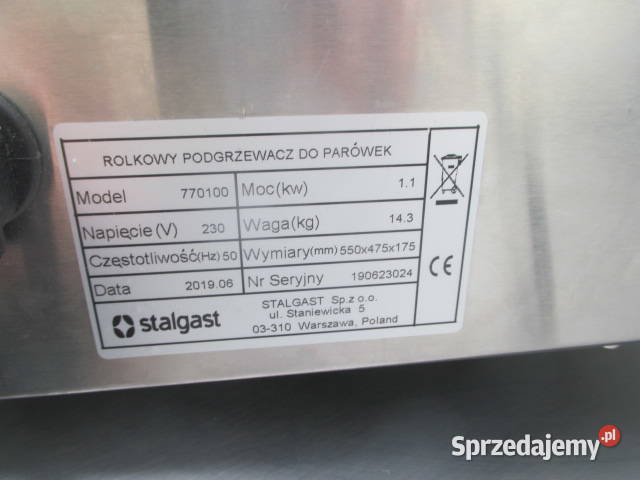 ROLKOWY PODGRZEWACZ DO PARÓWEK Ostrów Wielkopolski