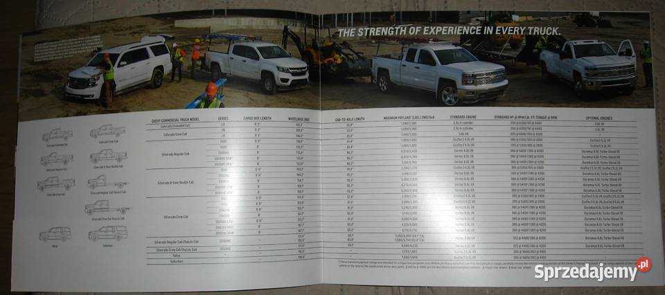 Chevrolet Commercial Trucks 2015 prospekt Kępice