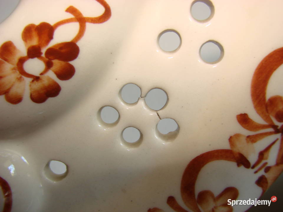 Włocławek fajansowy świecznik pomorskie Pruszcz Gdański