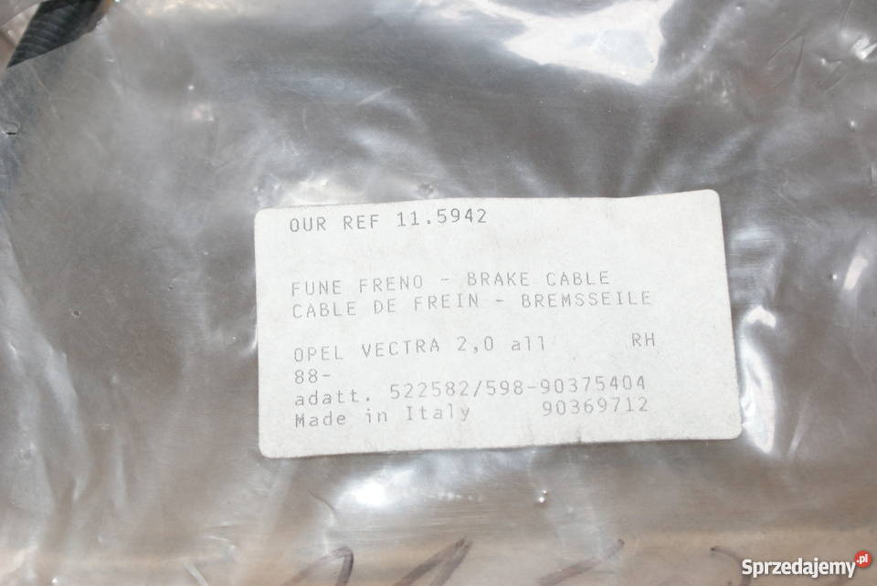 LINKA HAMULCA RĘCZNEGO OPEL VECTRA A 86 87 1988 mazowieckie