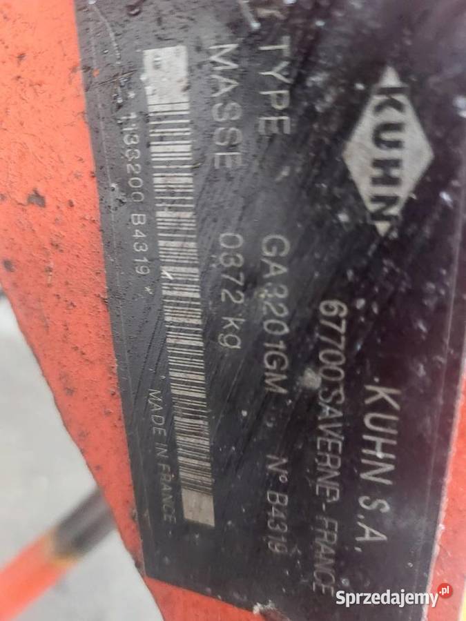 Kuhn GA 3201 GM Zgrabiarki i przetrząsacze Kołaczkowo sprzedam