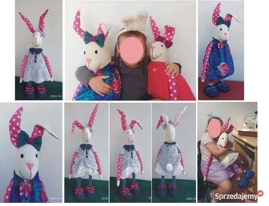 Zając królik zabawka ozdoba wysokość 87 do 93 Radzyń Podlaski sprzedam